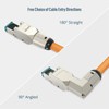 Tecmojo CAT8 Shielded RJ45 connector, Tooless Field Plug 40Gigabit, 2