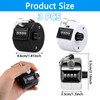 3 PCS Clicker Counter, Tally Counter, 3 Colors, 4-Digit Clicker