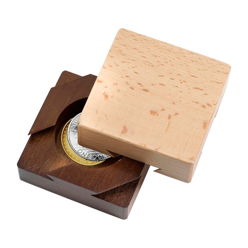 Wooden Magic Secret Puzzle Box Present Brain Teaser Lock Box