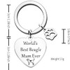JETTOP Beagle Mum Gifts-World's Best Beagle Mum Gift Dog Mum