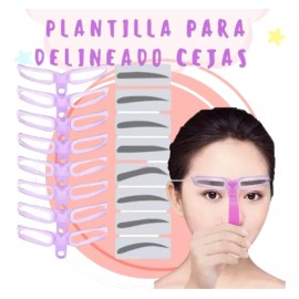 Veraly Set 8 Plantillas Delineador De Ceja Maquillaje Profesional