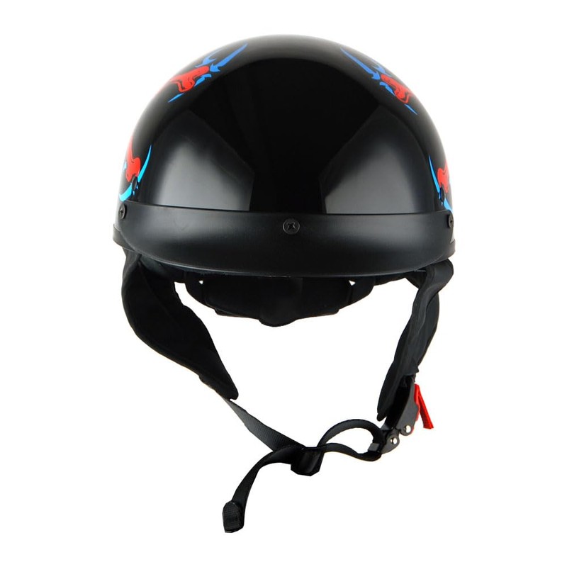 1Storm Motorcycle Half Face Helmet Mopeds Scooter Pilot with Retractable