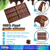 Ziliny Holographic Chocolate Molds Resin Silicone Chocolate Deep Thick Molds