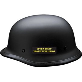 USA Biker Goods Dip Me In Honey And Throw Me To The Lesbians Motorcycle Helmet Sticker S