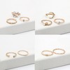 Ymimanchil Stackable Rings for Women Boho Knuckle Rings Peak Sea