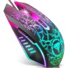 BENGOO Wired Gaming Mouse RGB Backlit, Ergonomic 4 DPI 6