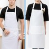 QYEHF Chef's Hat Apron Set, Adjustable Bib Apron, Cooking Apron,