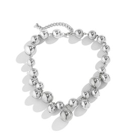 Choker Necklace for Women Trendy Statement Necklace for Women Chunky Pearl Heart Necklace Summer Outfits Accessories