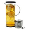 FORLIFE LUCENT Glass Iced Tea Jug with Capsule Infuser, 48-Ounce,