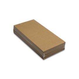 Nature-eco Kraft Paper 10.5 x 21 cm DIN Long Kraft Cardboard 380 g Extra Strong Creative Paper Sturdy Look Environmentally Aware Creative Cardboard Craft Sheets Kraft Cardboard Postcard Box 50 Sheets