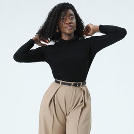 HOTWILL 4 Pack Women Skinny Belts for Jeans Dress Thin Waist Belt for Ladies with Gold Buckle 0.55" Width