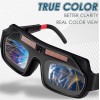 Tellegloww Solar Auto-Darkening Welding Glasses Set w Replacement Lenses for