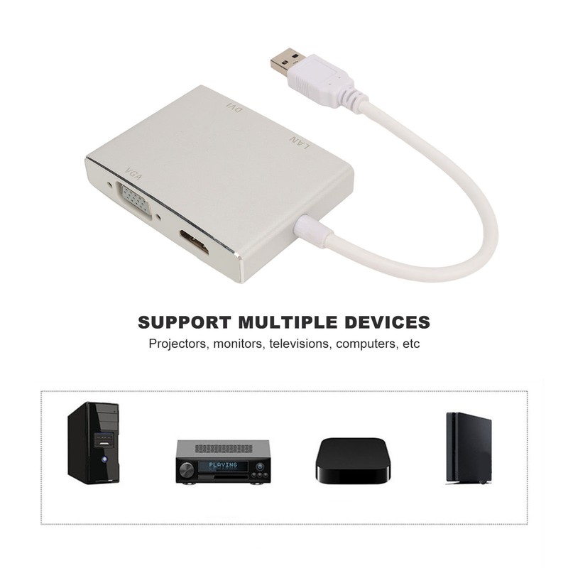 USB 3.0 Video Adapter 4 in 1 USB to HD