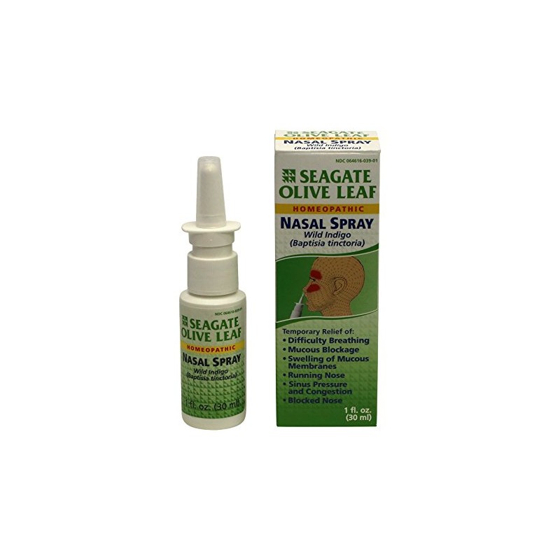 Seagate Products Homeopathic Olive Leaf Nasal Spray (Pack of 1)