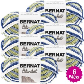 Bernat Blanket Yarn-6/Pk-Oceanside, 6/Pk, Oceanside 6 Pack