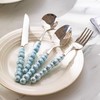 Pearl Flatware Set, Creative Stainless Steel Flatware Pearl Ceramic Handle