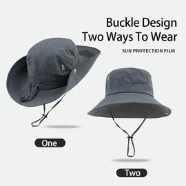 Bucket Hats for Adult Men Women Sun Protection Suitable for Leisure Cycling Bike Helmet (Non-Professional) Mountain Hiking Fishing Beige