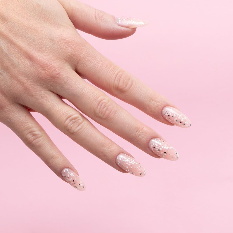 924 Semilac UV Nagellack Silver & White Drops 7 ml