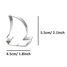 WJSYSHOP Pirate Ship Boat Cookie Cutter Stainless Steel