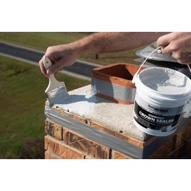 MasonryDefender Chimney Crown Sealer - Brushable Waterproof Sealant Prevents Leaks - 1/2 Gallon