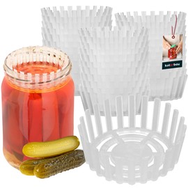 KOTARBAU® Set of 36 Fermentation Weights for Preserving Jars, Diameter 82 mm, Polypropylene Fermentation Weights, Fermentation Lid, Preserving Aid for Cucumbers, Sieve for Preser