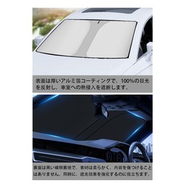 Daihatsu Car Sun Shade Front Window Compatible with Daihatsu Tall M900S M910S / Daihatsu Cast LA250S Daihatsu Move LA800S / LA810S / Daihatsu Move LA150S / 160S / Increased Thickness, Compact Storage,