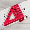 Metric Versatile Carpenter Square Scribing Ruler, 3D Multi-Angle Measuring Tool