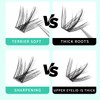 Bodermincer Bodermincer Eyelashes Clusters 10-12-14mm Mixed/12-14-16mm Mixed/14-16-18mm Mixed/16-18-20mm Mixed Nature
