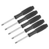 sourcing map Mini Slotted Screwdriver, 4.0mm Flat Head with Non-Slip