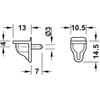 HARDWARE FOR YOU LTD PACK OF 50 SHELF SUPPORT PLUG