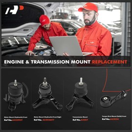 A-Premium 4PCS Engine Motor Mount and Transmission Mount and Torque Strut Mount Kit Compatible with Lexus RX350 2007 2008 2009, 3.5L, Automatic Transmission