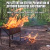 SagaSave 80x60cm Under Grill Mat, 3 Layers Barbecue Fire Pit