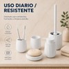 Set de Accesorios para Baño 5 Piezas Texturizado Vertical, Juego