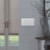 Lutron Claro Light Switch Cover Plate, 4 Gang Wallplate, for