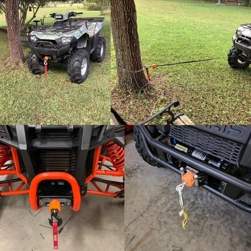 Winch Stopper Winch Cable Hook Rubber Stopper with Allen Wrench