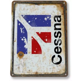 JET Cessna Aviation Logo Plane Jet Airplane Vintage Retro Decor Metal Tin Sign New