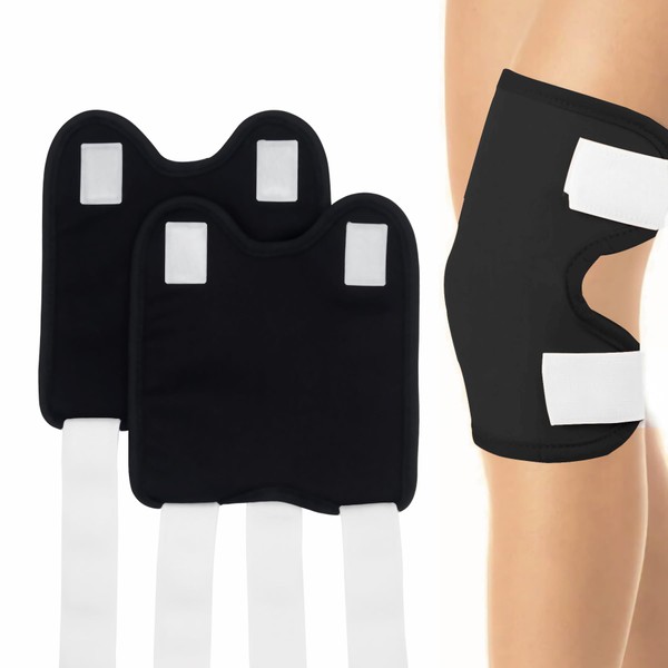 VonTeok 2 Pack Castor Oil Pack Wrap for Knee Elbow
