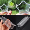 2PCS Cucumber Styling Growth Mold Plastic Heart Shaped Five-Pointed Star