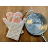 Cricket & Junebug Oven Mitts Cat Paws - Grey and