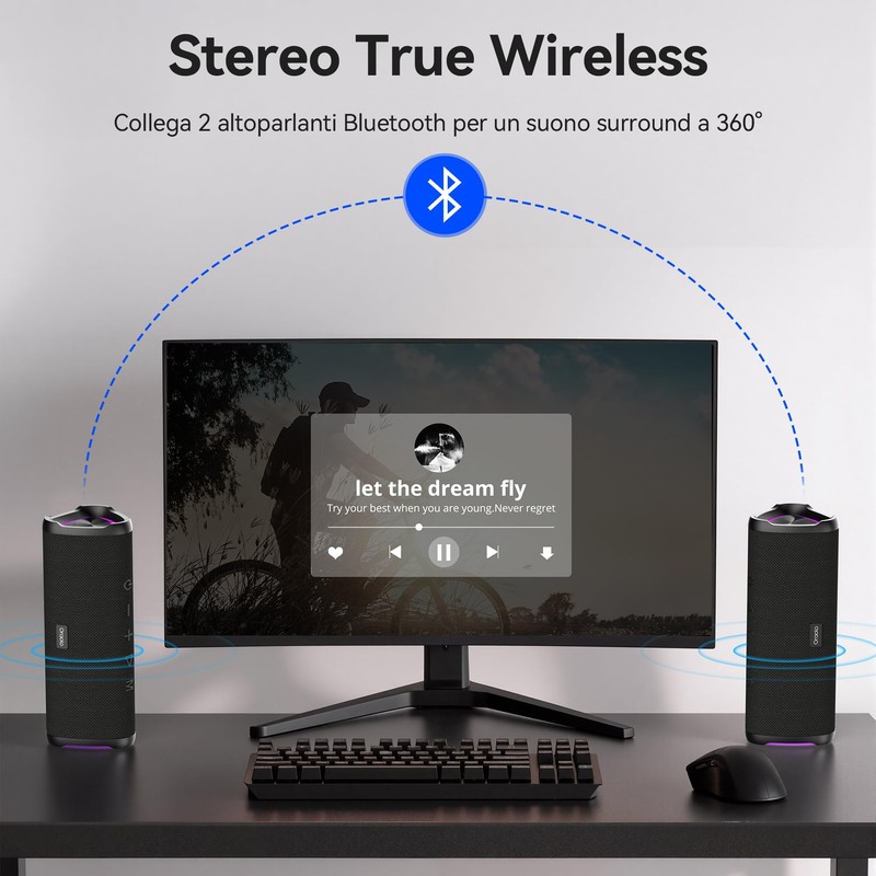 oraolo Cassa Bluetooth Altoparlante Portatile Wireless Speaker