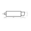 NETAMI NT-2109 Polished Muffler (Hi Stainless Steel Performance 4" Slant