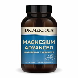 Dr. Mercola Magnesium Advanced - Supports Bone, Joint & Brain Health - Contributes to More Restful Sleep - Non-GMO, Gluten-Free & Soy-Free - 90 Capsules (30 Servings)