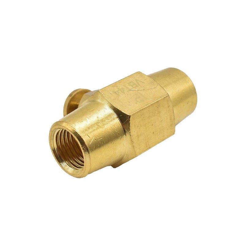 Interstate Pneumatics VBT44 - Brass Button Valve 1/4 Inch x