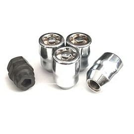 AVN Motorsports (4) 14x1.5 Acorn Wheel Locks W/ (1) Puzzle Key Anti Theft Security Lug Nuts