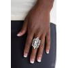Paparazzi ~Things That Go Boom! Sparkle White Ring
