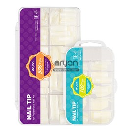 Enrian Nail Tips Regular Natural 500pcs Artificial Tips Self Nail Extension / 엔리안 네일팁 레귤러 내츄럴 500pcs 인조팁 셀프네일연장
