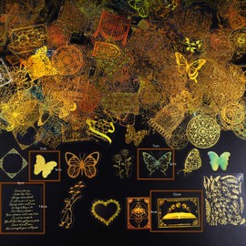 405PCS Laser Scrapbook Stickers,Fantasy Flash Stickers,Shiny Laser for Scrapbook,DIY Arts Crafts, Journal, Scrapbook, Laptop, Cell Phone, Calendars Holographic Stickers