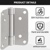 Jinyuanchao 4 Inch Automatic Closing Door Hinge, 3mm Thick Stainless