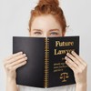 QYUVK Future Lawyer Gold Foil Hardcover 160 Pages Spiral Notebooks,