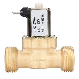 G3/4" Normally Open Brass Solenoid Electromagnetic Valve Water Inlet Switch (DC12V)